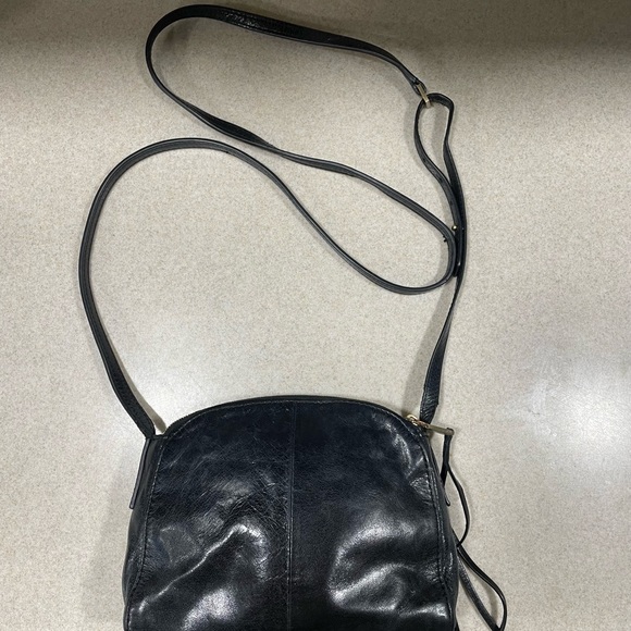 HOBO Bags Womens Hobo International Black Leather Crossbody Bag